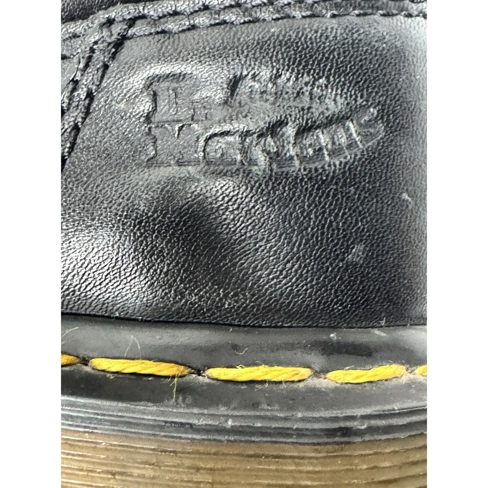 Dr Martens 8053 Black Leather Oxford Shoes Mens 8 Women 9 Chunky AirWair Lace Up